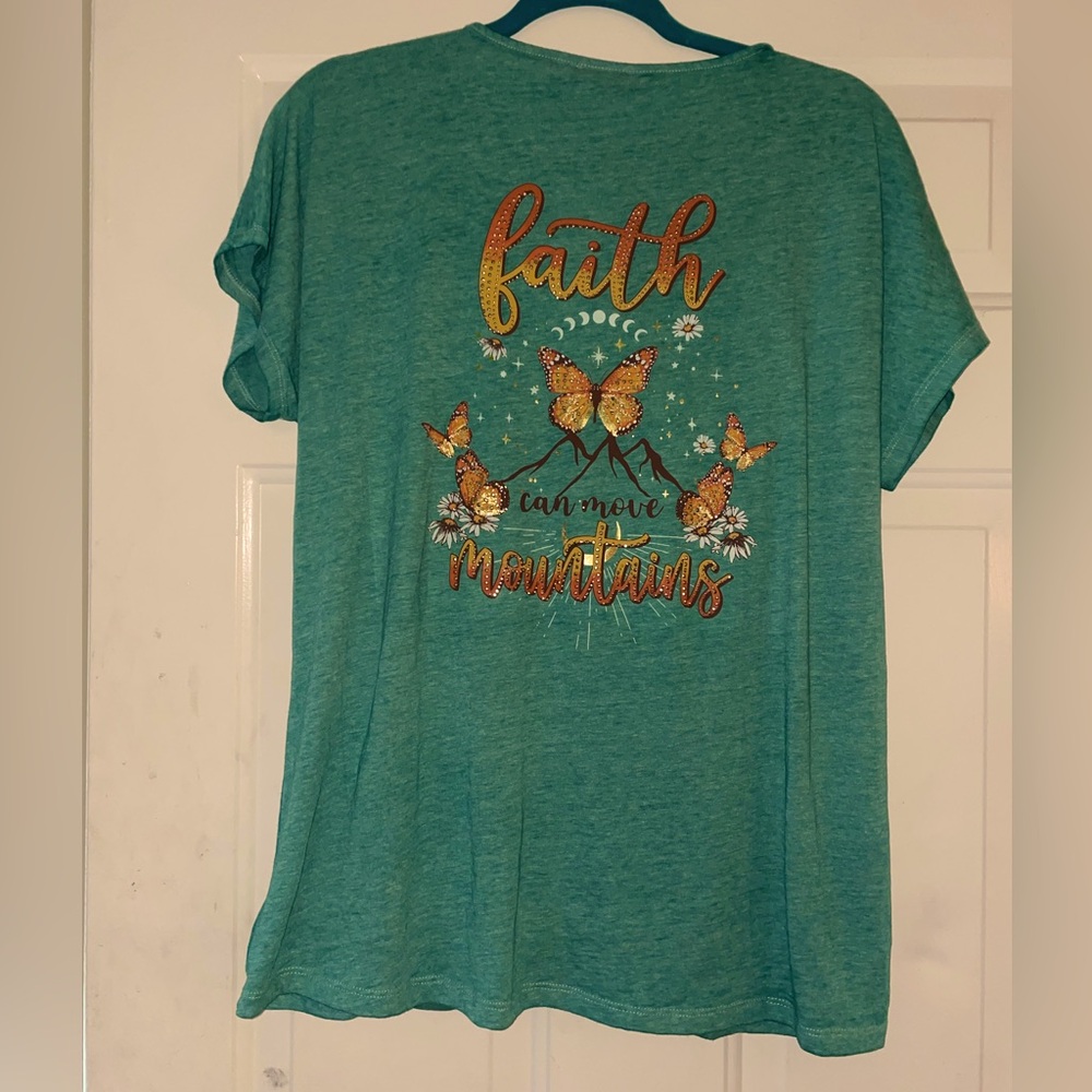 Faith can move mountains t shirt